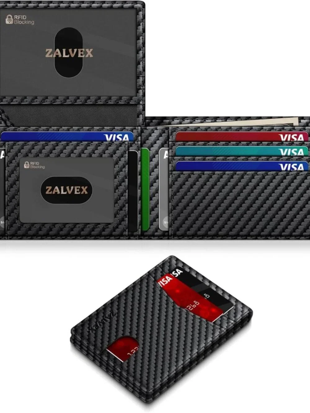 Slim RFID Blocking Leather Wallet for Men | Stylish Credit Card Holder